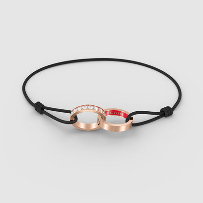 SECRET BRACELET - DIAMOND LINK - CORD